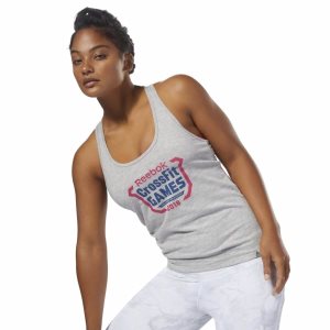 Reebok CrossFit Games Muskelshirt Damen - Grau - DE 318-CAD